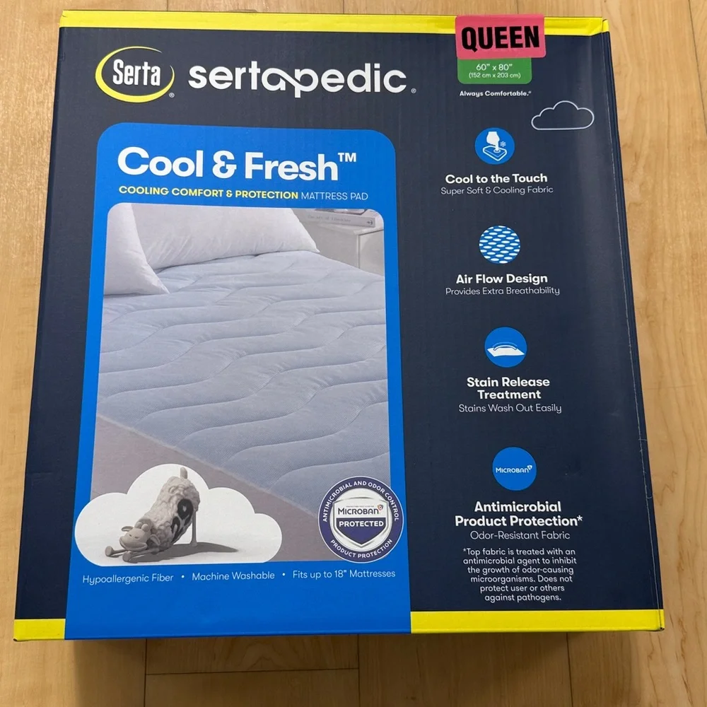 Serta 5-in-1 Ultimate Quilted Mattress Pad - White